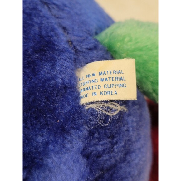 Vintage 10" Wendy's Toys Plush Clock Rare Find READ Made in Korea - Picture 8 of 9